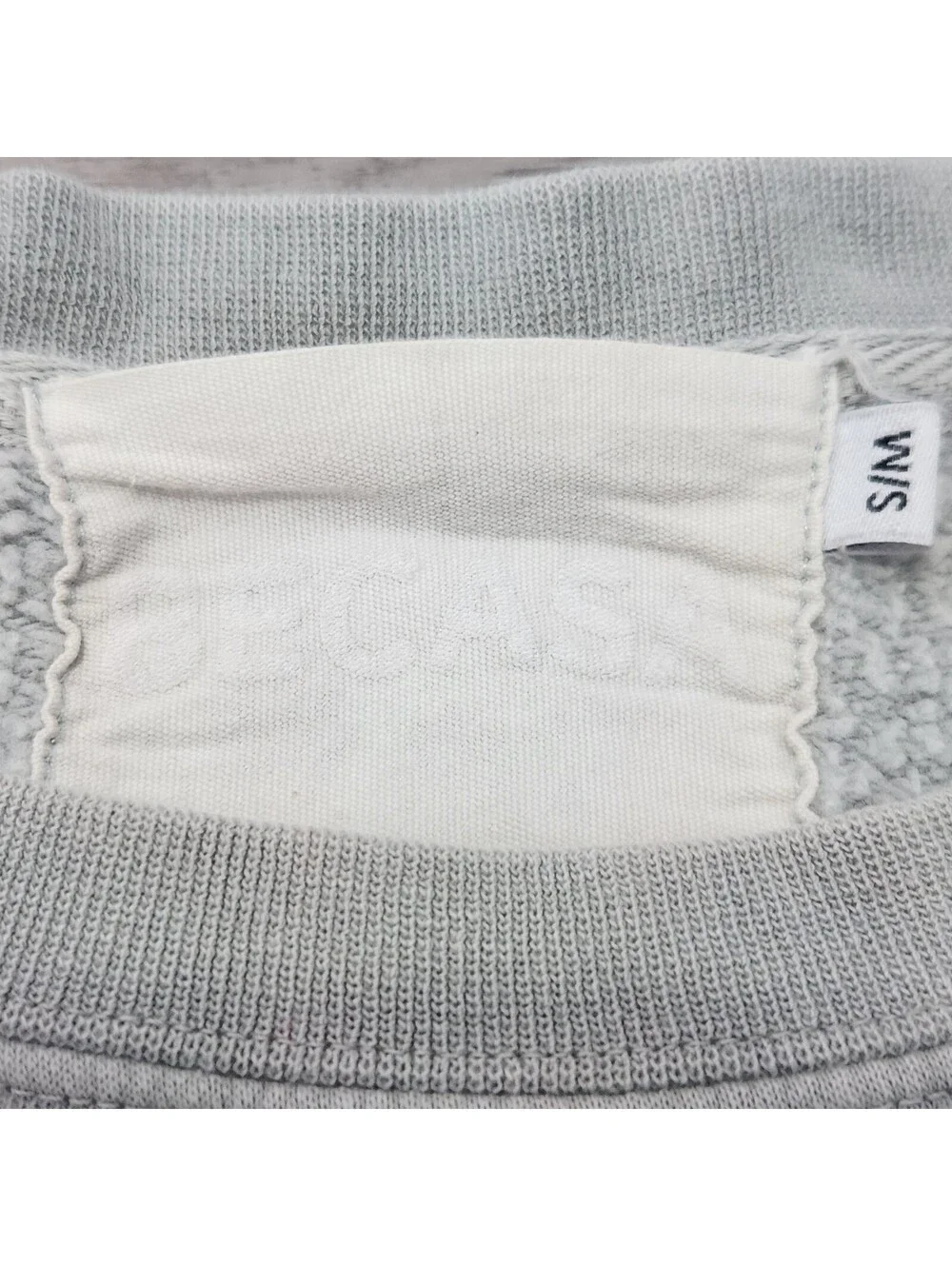 Becasa Crew Neck Small / Medium Mint Green / Grey Sweatshirt